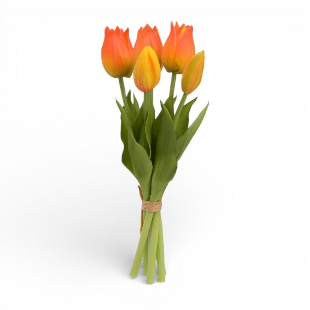TULIPANI CM.25 3 FIORI 2 BOCCIOLI ARANCIO